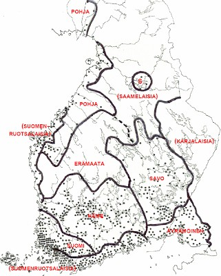 Kiuruveden sijoittuminen