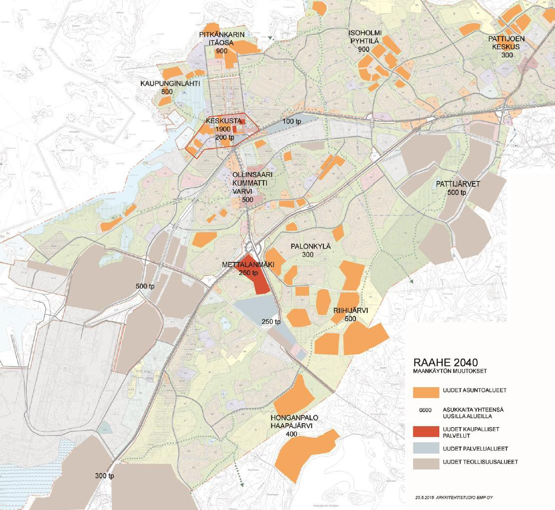 4 SELVITYKSET Raahen keskeisten taajama-alueiden osayleiskaavan (Taajamayleiskaava) seuraavat selvitykset koskevat myös Mettalanmäen osayleiskaava-aluetta.