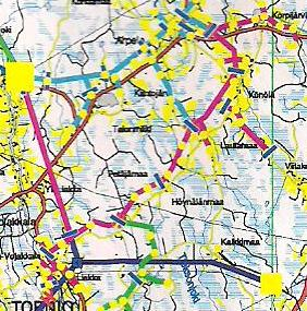 40 rajaerottimella E1136 ja se kuuluu kauko-ohjattavien erotinlaitteiden joukkoon. Sähköaseman vuotuinen keskiteho on lähes 3 MW. 3.4.1 Johtolähtö 01 Kuva 10. Kuusimaan aseman lähtö 01.