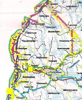 46 3.5.1 Johtolähtö 05 Kuva 15. Ylitornion aseman lähtö 05. (Tornionlaakson Sähkö Oy) Taulukko 6. Lähdön 05 tiedot.