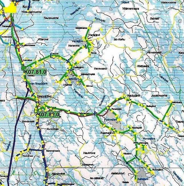 66 3.8.1 Johtolähtö 07 Taulukko 20. Lähdön 07 tiedot.