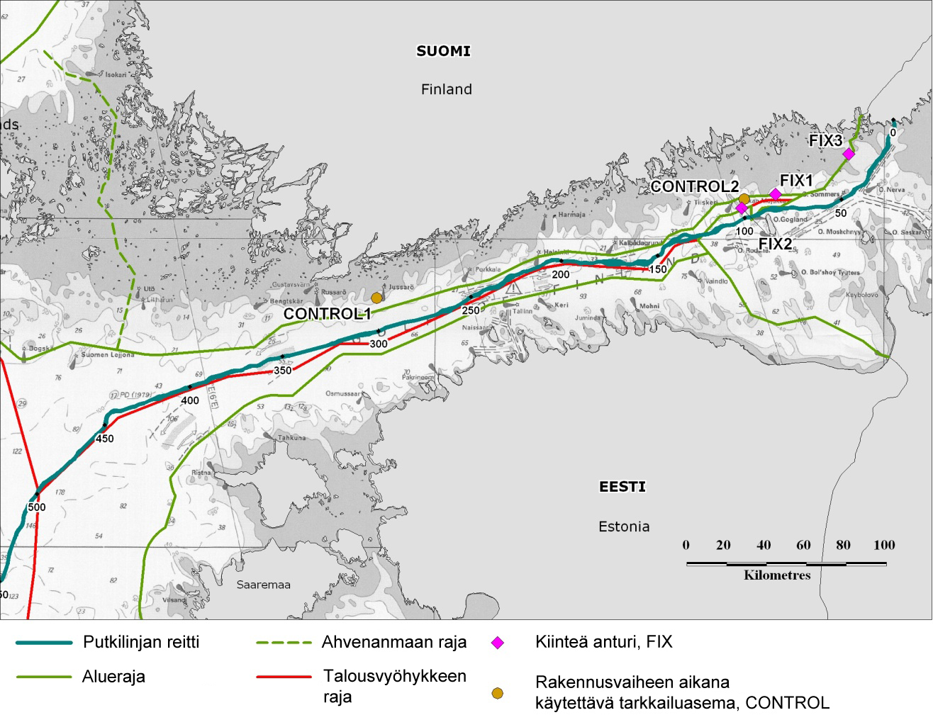 4 / 22 1. Johda nto Tässä raportissa käsitellään kiinteiden antureiden mittaustuloksia, jotka on kerätty marraskuun 2009 ja joulukuun 2010 välisenä aikana Suomenlahdella CONTROL1 ja 2 asemilta.