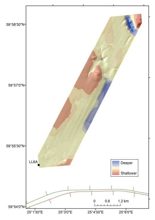 Draft Saved: 15.11.2011 11:49 23.2.2011 15:37 204 204 204 204 A. Depth in the area covered by the acoustic grid survey.