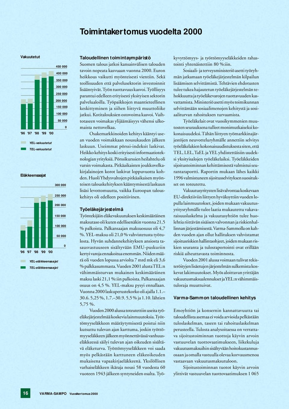 Euron heikkous vaikutti myönteisesti vientiin. Sekä teollisuuden että palvelusektorin investoinnit lisääntyivät. Työn tuottavuus kasvoi.