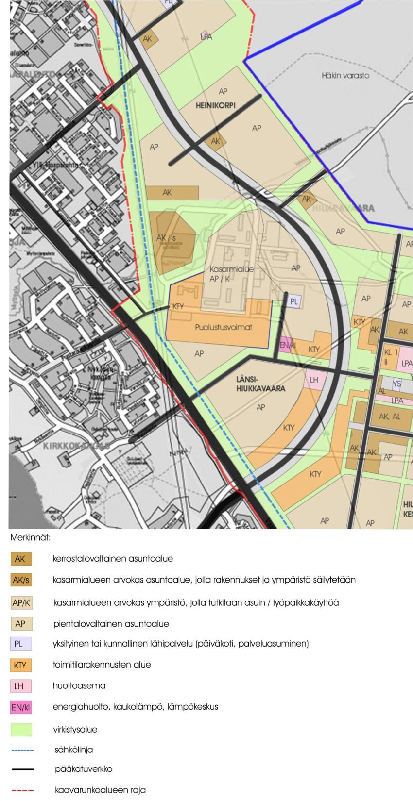 Vanha Hiukkavaara Kaavarunko 24.1.2008 Hiukkavaaran kaavarungon suunnittelu käynnistettiin Oulun yleiskaavan 2020 pohjalta vuonna 2006. Kaupunginvaltuusto hyväksyi Hiukkavaaran kaavarungon 21.4.2008 ohjeellisena noudatettavaksi asemakaavatyössä.