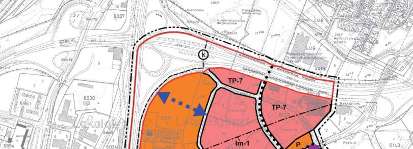 Kantakaupungin yleiskaavassa Sulkavuori - Vihilahden maanalaisen asemakaavan nro 8612 alueelle on osoitettu: (PY) Julkisten palveluiden ja hallinnon alue; (AK) Kerrostalovaltainen asuinalue.