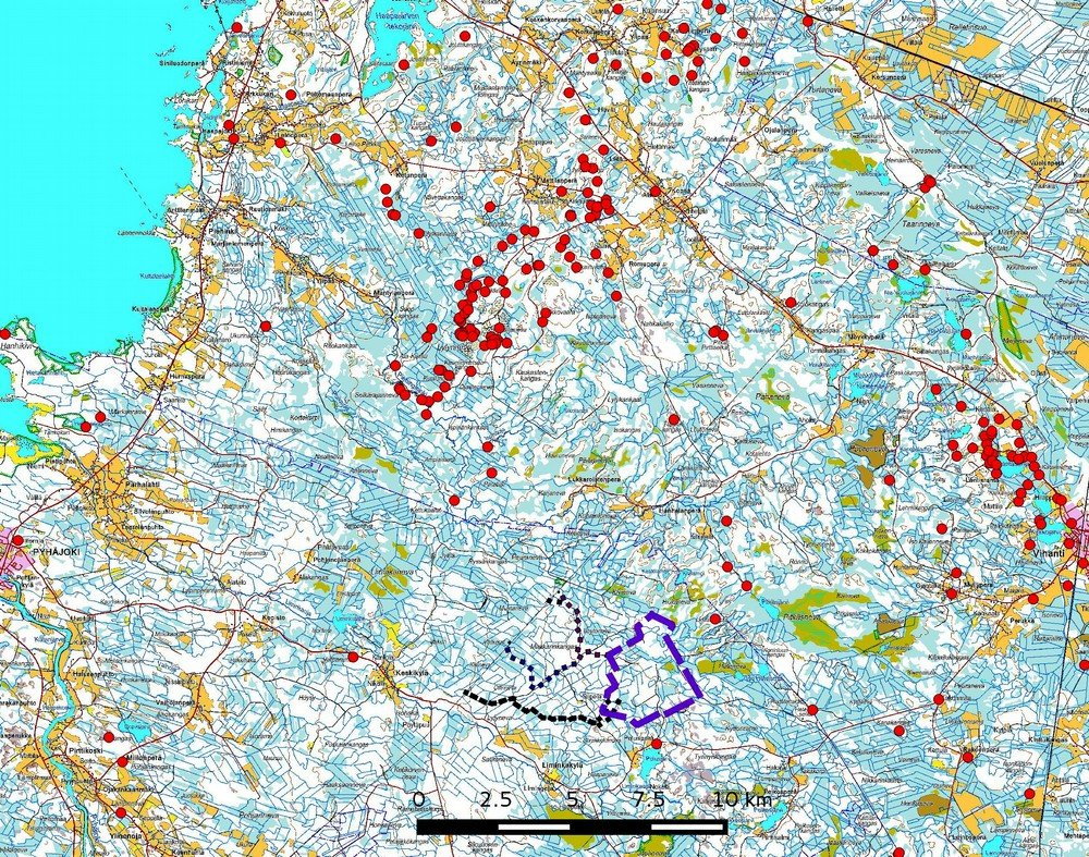 8 Merijärvellä erilaisissa miljöissä nykyisen asutuksen keskellä ja läheisyydessä järvien rannoilla, muinaisten merenlahtien jokisuissa- ja suistoissa.