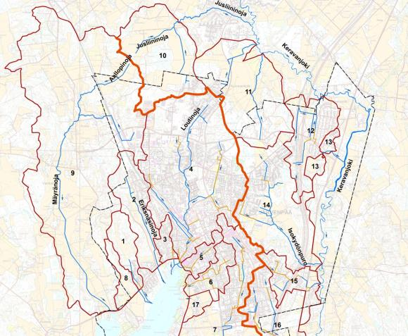 Suunnittelun lähtökohdat 11 Toteutuksen pohjaksi kattavat ylätason selvitykset ja suunnitelmat Kuntakohtaiset valuma-alueselvitykset Koko kunnan yleispiirteinen hulevesisuunnitelma, kohdentaa ja