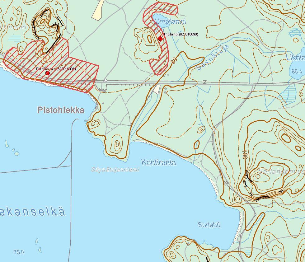 3 Yleiskartat Tutkimusalue rajattu vihreällä.