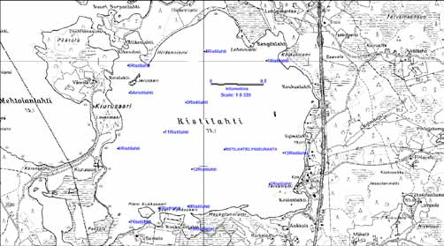 Havaintopaikka Vesisyvyys helmikuun alussa 215 (m) 1 (Kengänlahden edusta) 1,77 643339 Koordinaatit (ETRS-TM35FIN) I P 686114 2 (Tervaniemen edusta) 2,5 64342 685894 Taulukko 7.