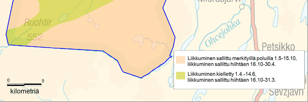 Kuva 10. Vyöhykejako Vyöhykejako on saatavilla Metsähallituksen Internetsivuilla.