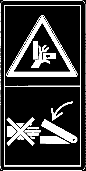 Turvallisuus 4 3 5 2 KS300001 3 4 Asenna kaikki suojukset paikalleen ennenkuin käynnistät koneen. Til.