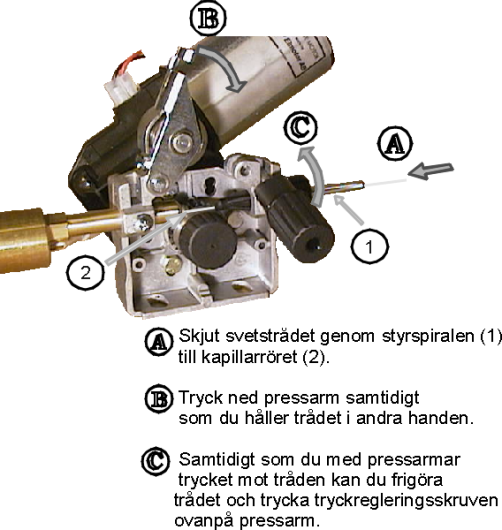 Bruksanvisning Blueweld 272 Vrid huvudströmbrytaren till ON-läge.