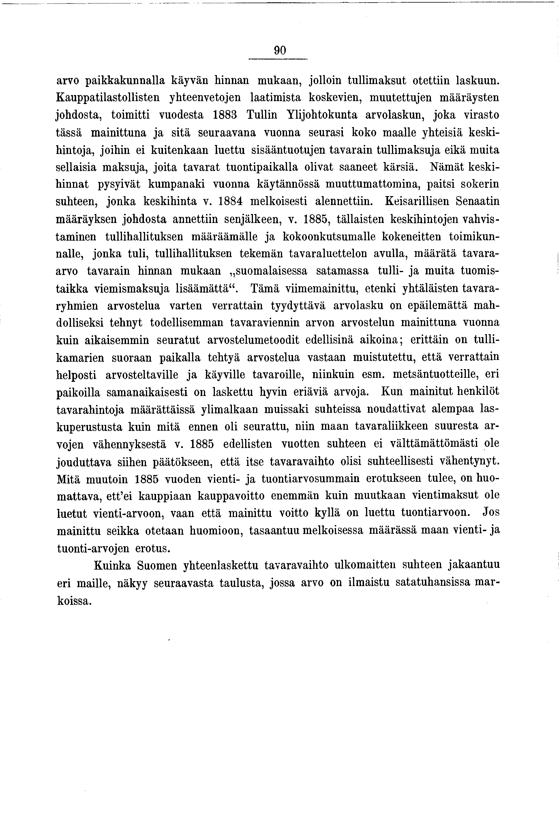 90 arvo pakkakunnalla käyvän hnnan mukaan, ollon tullmaksut otettn laskuun.