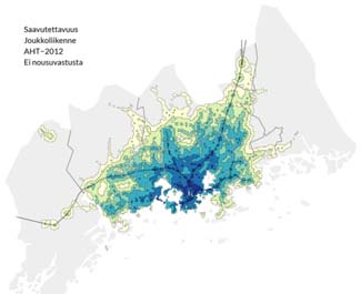 Menetelmiä maankäytön ja liikenteen tilan analyysiin kehitetään.