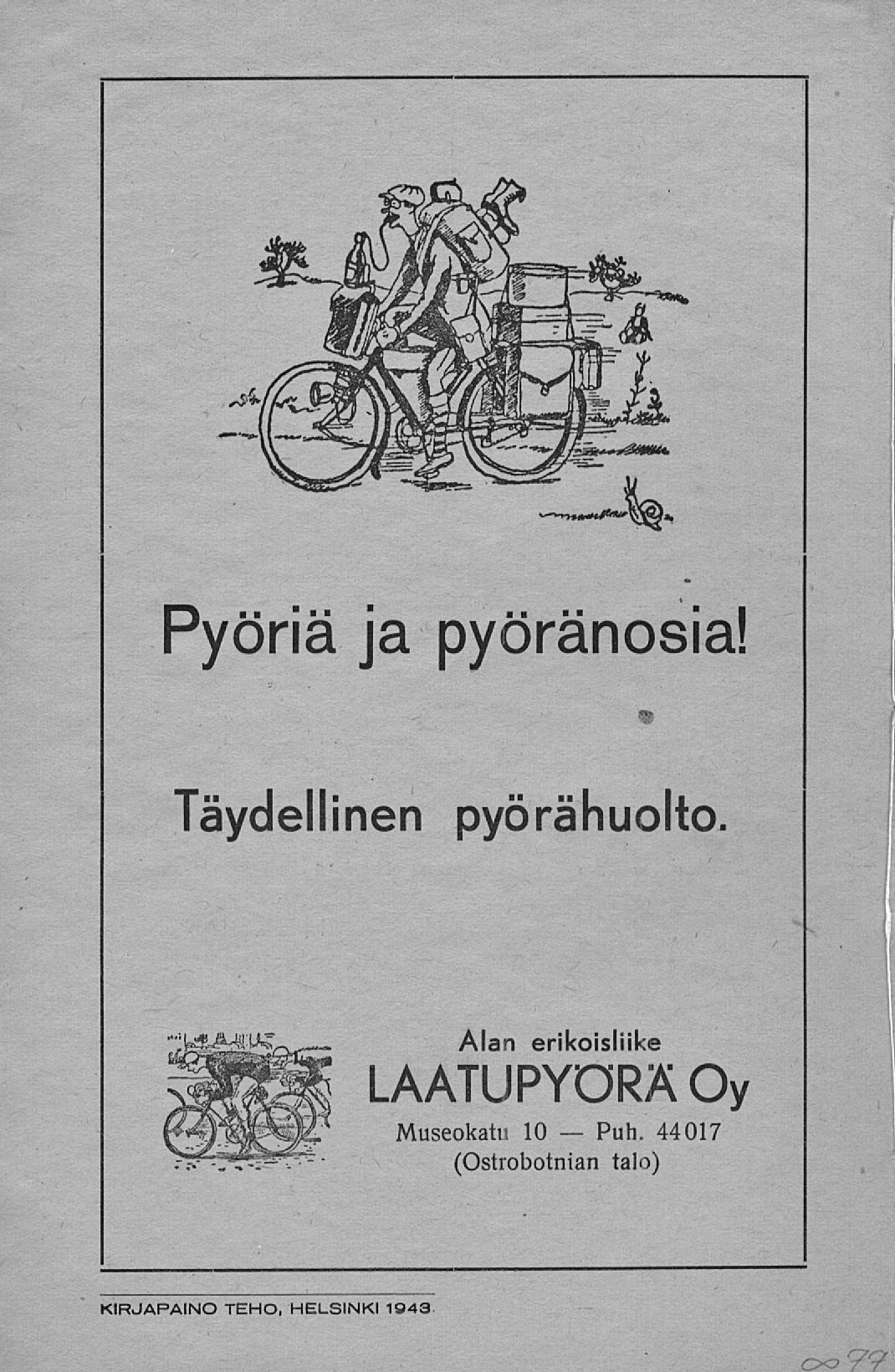 Puh. 79' Pyöriä ja pyöränosia!