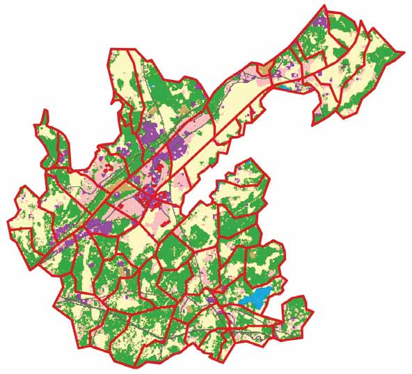 1.8.2013 14 (50) Kuva 8 Suunnittelualueen maankäytöllinen analysointi Corine-aineiston perusteella 3.7 Luontoarvot Luontokohteet valikoitiin Vihdin kunnalle tehtyjen luontoselvitysten perusteella.