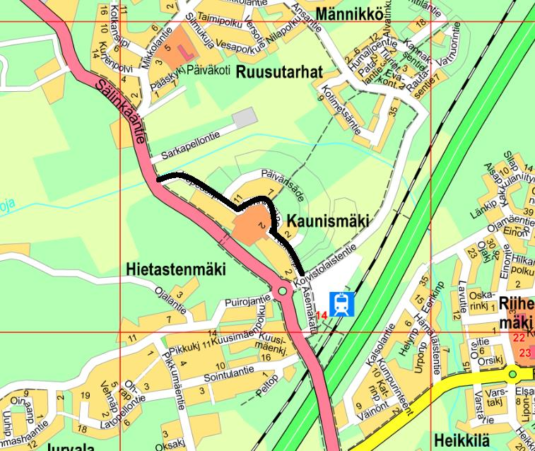 Kaunismäen katujen viimeistelytyöt Urakoitsija Aikataulu: 2016-2017 Budjetti: Ta2016 100 000. Ts2017 100 000.