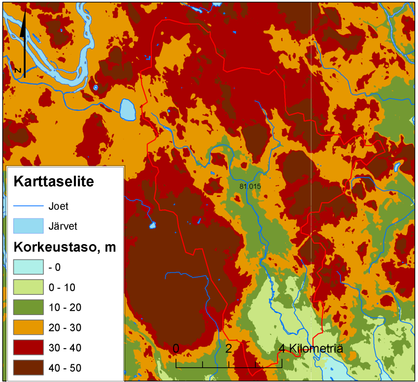 SYKE, Kaakkois-Suomen ELY-keskus; Maanmittauslaitos lupa nro 7/MML/10 SYKE, Kaakkois-Suomen ELY-keskus; Maanmittauslaitos lupa nro 7/MML/10; Affecto Finland Oy, Karttakeskus, Lupa L4659.