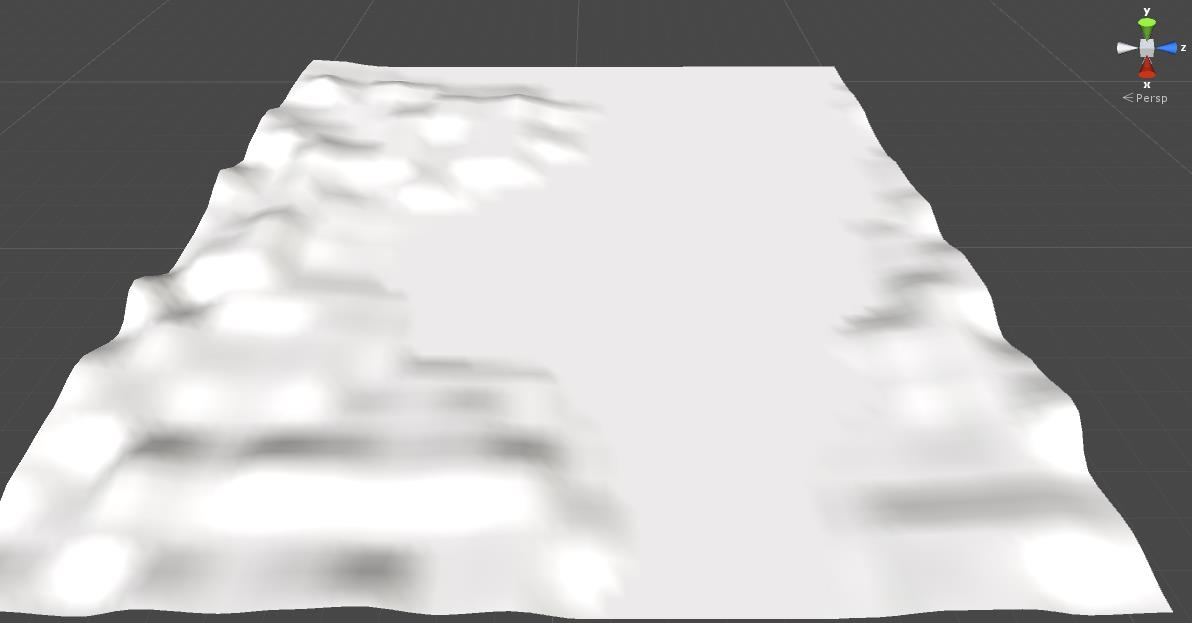 28 KUVA 16. Aikaisemman tekstuurin pohjalta luotu maastopohja (Unity 5.1.1f1 2015, kuvankaappaus) 5.