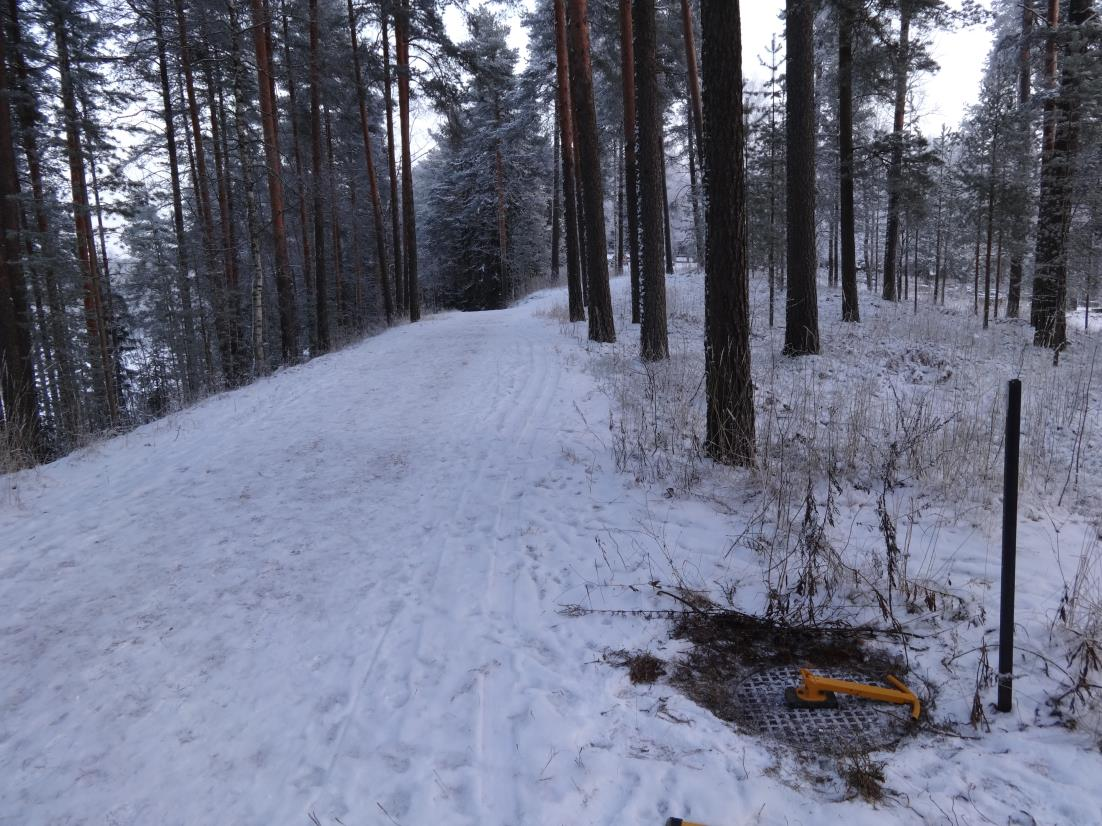 22 vot otettiin käyttöön, oli samalla paikalla käytössä aiemmin kuvailtu sadetusputkistolla hoidettu imeytys. Imeytystapaa vaihdettiin, koska harjun kasvillisuudessa havaittiin muutoksia.