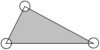 Kangaroo Junior, ratkaisut ( / 9) 6. The picture shows a solid formed with 6 triangular faces. At each vertex there is a number.