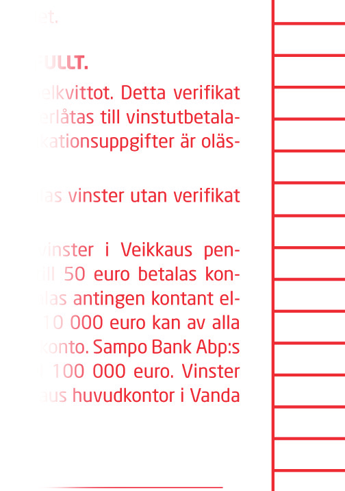 KONTROLL AV H-SYSTEM Vinstklasserna i Stryktipset varierar enligt antalet spelobjekt I Stryktips med 13 objekt är vinstklasserna 13, 12, 11 och 10 rätt.