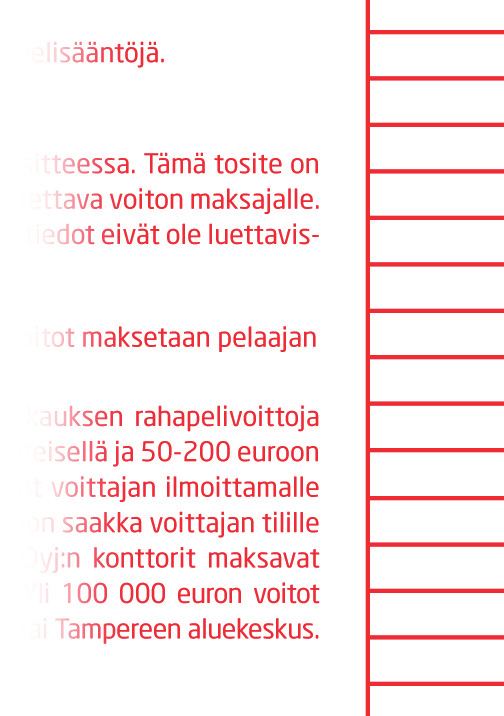 HARAVAN TARKISTUS Vakion voittoluokat vaihtelevat kohdemäärän mukaan 13 kohteen Vakiossa voittoluokkia ovat 13, 12, 11 ja 10 oikein.