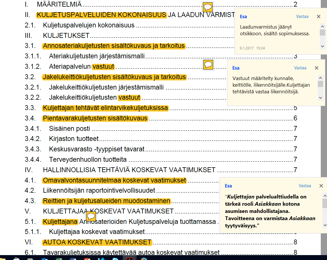 TAVARAKULJETUKSET /
