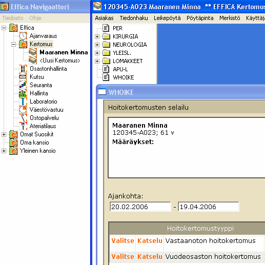 Hoitokertomus on