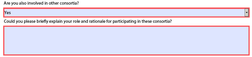 Haetteko kansallisen verkostonpuolesta? -> Kohdassa C.1.2. Are you applying on behalf of a consortium?