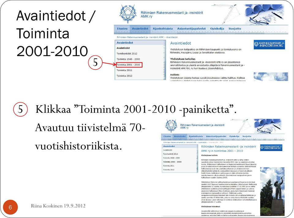 2001-2010 -painiketta.