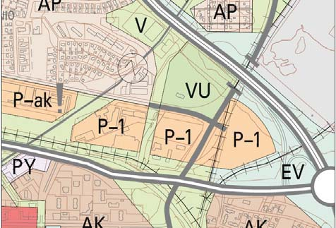 3/5 13.1.2016 Uuden Oulun yleiskaavaehdotus 2030 (ei lainvoimainen) Suunnittelun kohteena oleva tontti on osoitettu palvelujen, hallinnon ja erikoistavarakaupan alueeksi (P-1).