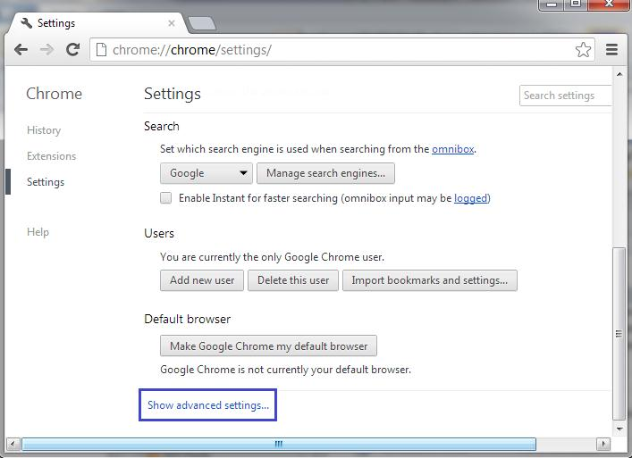 02.11.2012 14 (16) Google Chrome 22.0 tai uudempi Avaa Google Chromen asetukset.