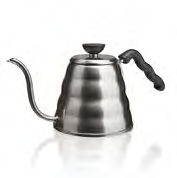 SUODATINKAHVIN VALMISTUS - V60 Buono Kettle KOKO: 1200ml VÄRI: Metalli EAN tuote: 4977642021006 Tuotenumero: VKB-120HSV 05 V60 Dripper, Drip Station, Server Black, Buono Kettle ja Drip Scale myydään