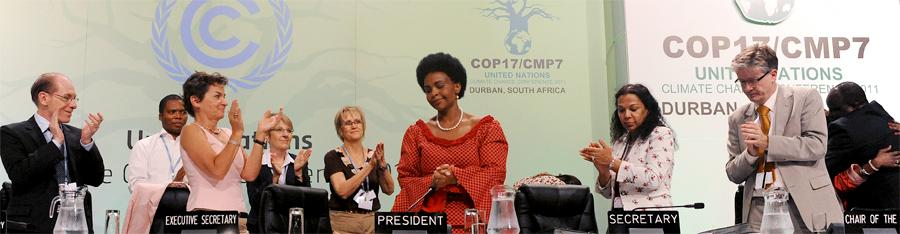 Durbanin päätökset, joulukuu 2011 Durbanin työohjelma: kohti kattavaa maailmanlaajuista sopimusta 2015 päästövähennysten lisääminen, myös ennen vuotta 2020 Kioton pöytäkirjan toinen velvoitekausi