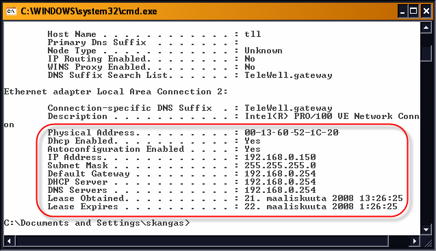 DHCP Kehitetty edeltäjänsä BOOTP pohjalta ja toimii UDP:n päällä Antaa IP-osoitteen ja muita IP-parametrejä työasemille IP-osoite Aliverkon maski Oletusreititin Nimipalvelin Domain-nimi 9.