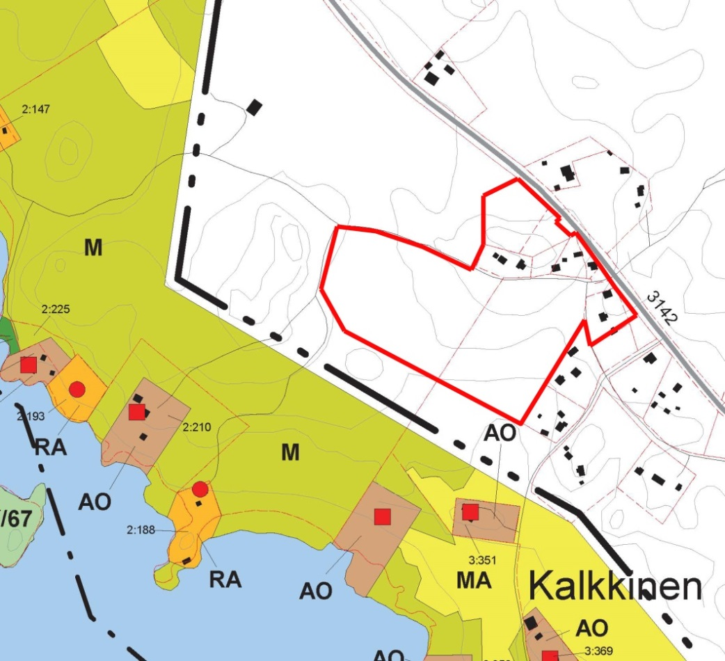 10 Ote 11.3.2008 vahvistetusta maakuntakaavasta. Ote vireillä olevasta maakuntakaavaluonnoksesta. Yleiskaava Alueella ei ole voimassa olevaa yleiskaavaa. Alueen läheisyydessä, lähimmillään n.