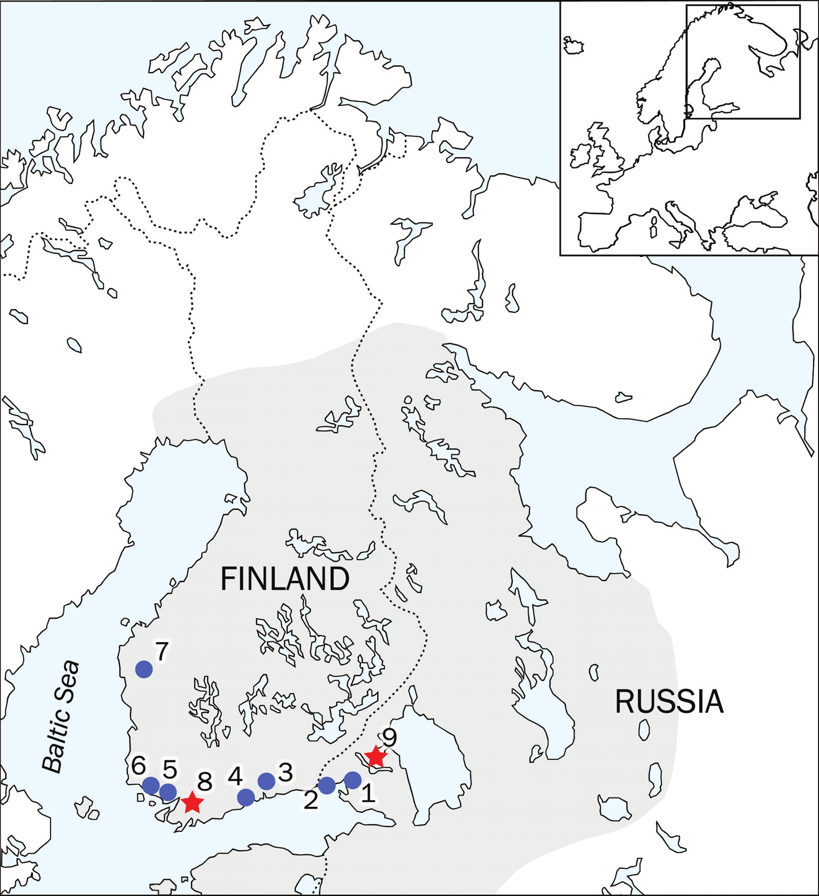 Fig. 1. Places mentioned in the text.