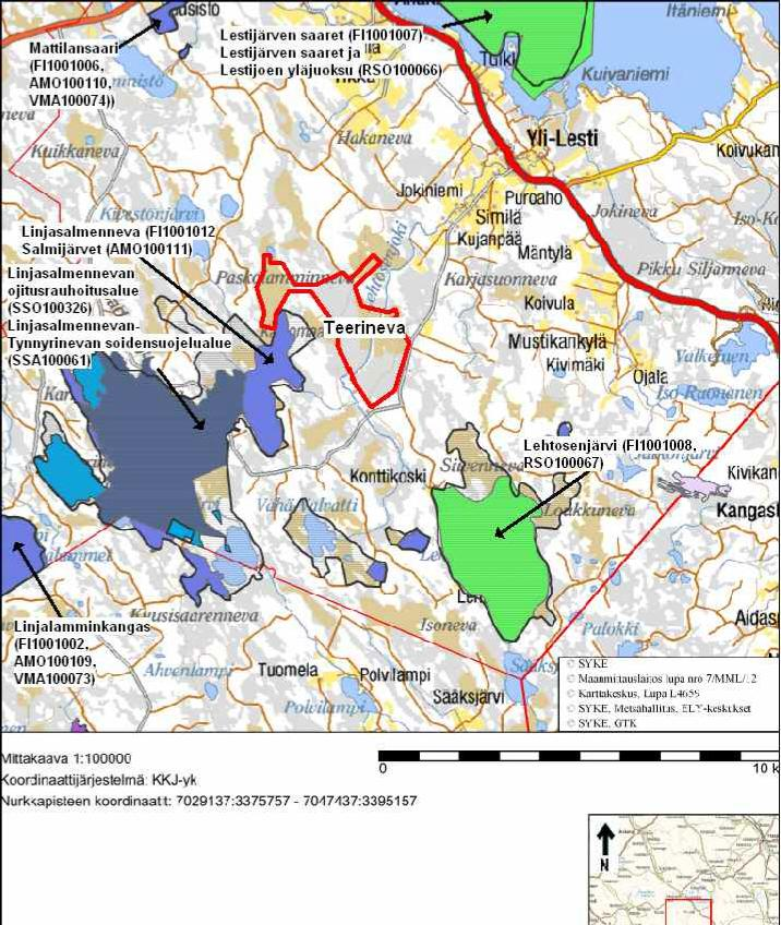 Selvitysalueen sijainti ja