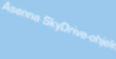 i s ö y t tö ä k elu v l a e -p v i r k yd S O ta Luo Microsoft-tili Ase nna Sky Driv e-oh jelm a miseen.