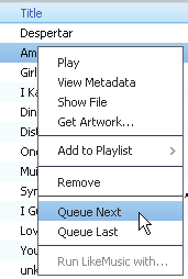 1 Valitse mediatiedosto kohdassa Kirjasto > Musiikki tai Videot. 2 Napsauta tiedostoa hiiren kakkospainikkeella ja valitse View Metadata (Näytä metatiedot).