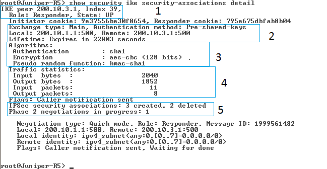 83 8.5 VPN 8.5.1 Reittipohjainen VPN Reittipohjaisen VPN yhteyden testaaminen tapahtui käyttämällä ping -komentoa laitteiden Juniper-R5 ja Juniper-R4 välillä.