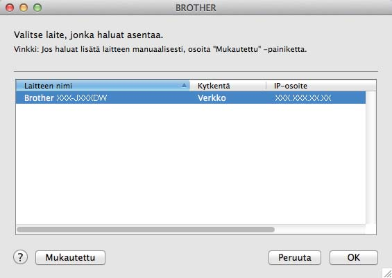 Lngton verkko Mcintosh Ohjinten j ohjelmien sennus (Mc OS X v0.5.8, 0.6.x, 0.7.x) 3 Ennen sennust d Vlitse lite luettelost j osoit sitten Seurv.