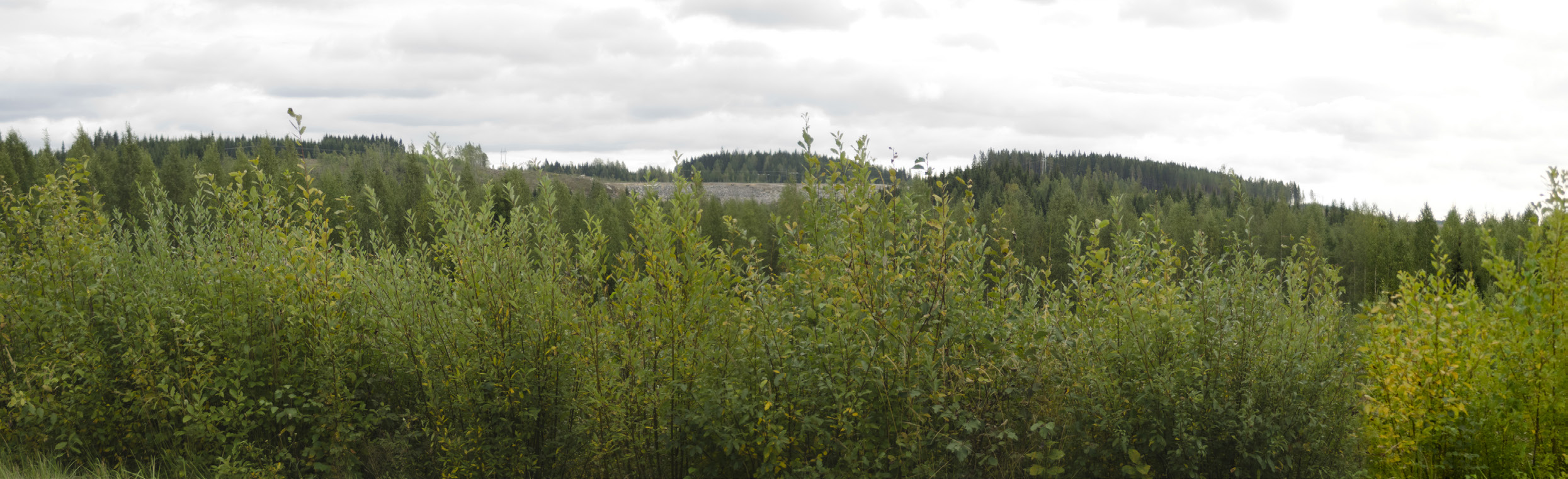 Kuva 8-2. Kuva sijainnista 1 hankealueen välittömästä läheisyydestä. Kaivostornit ovat havaittavissa kuvan oikeassa laidassa, kuvan vasemmassa laidassa erottuu CoNi-altaan reunavalli. Kuva 8-3.