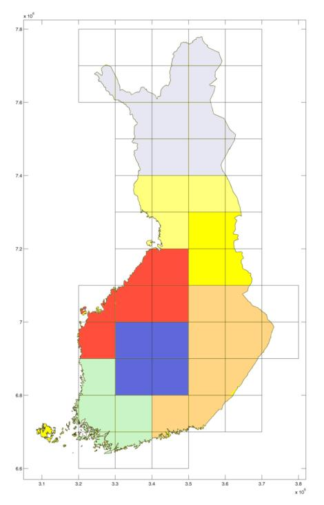 Minkälaisille alueille metsästysajat ja rajoitukset? SAMANAIKAISTEN KANNANVAIHTELUJEN ALUEET (riistakolmiot 1989-2011) Gilbert Ludwig ym.