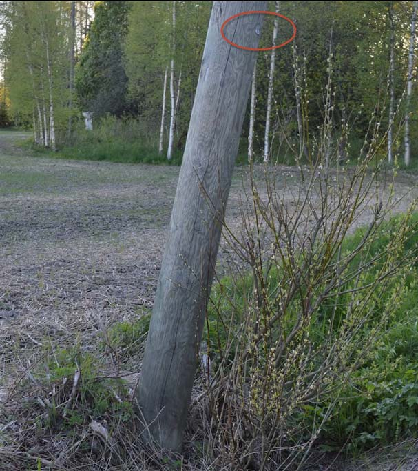 Harjoitus 4 Perustelu: Pylvään upotussyvyys ei ole riittävä ja se voi kaatua kiivettäessä. Pylvään upotussyvyyden tulisi olla vähintään 1,5 m + L/20 (L= pylvään pituus).