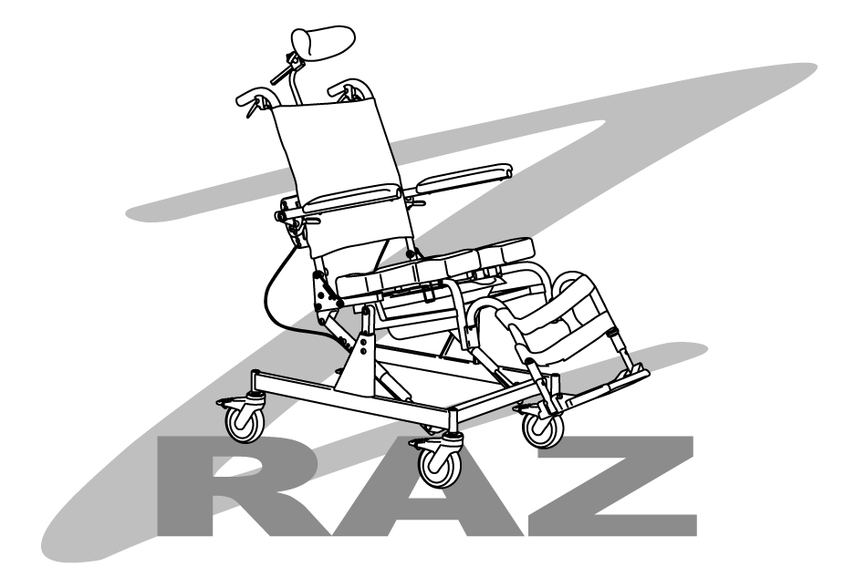 Raz Rehab -suihkutuolit Malli AT Käyttöohje Käyttöohje käyttäjille ja