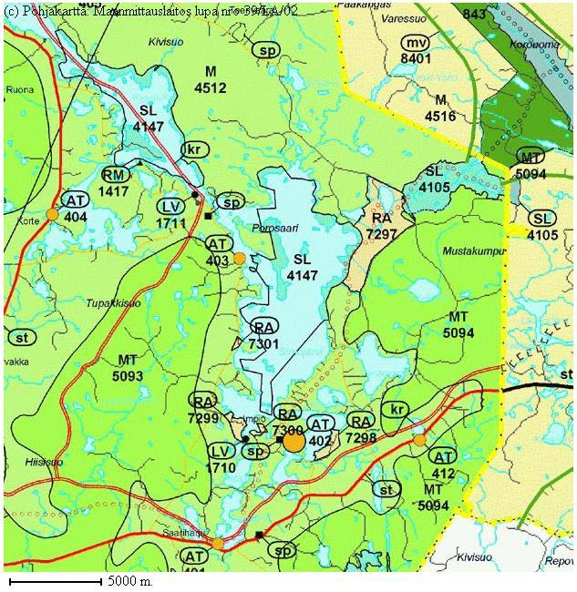 Liite 2. Ote Rovaniemen maakuntakaavakartasta Ote Rovaniemen maakuntakaavasta 10. Simojärven ja Soppanan Natura-alueet: SL = luonnonsuojelualue.