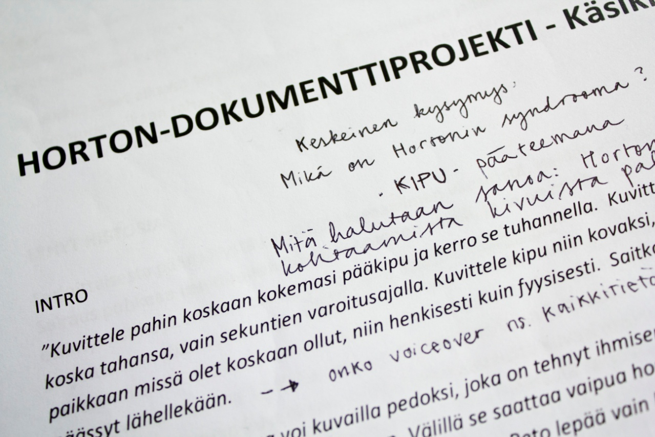 29 Treatmentiä seurasi varsinaisen käsikirjoituksen ensimmäinen versio, joka oli vielä hyvin suurpiirteinen.